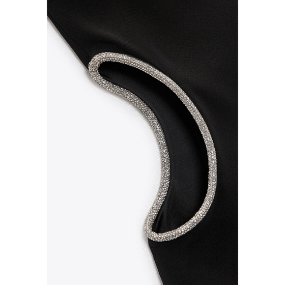 Rare zara rhinestone cutout dress - Picture 4 of 9